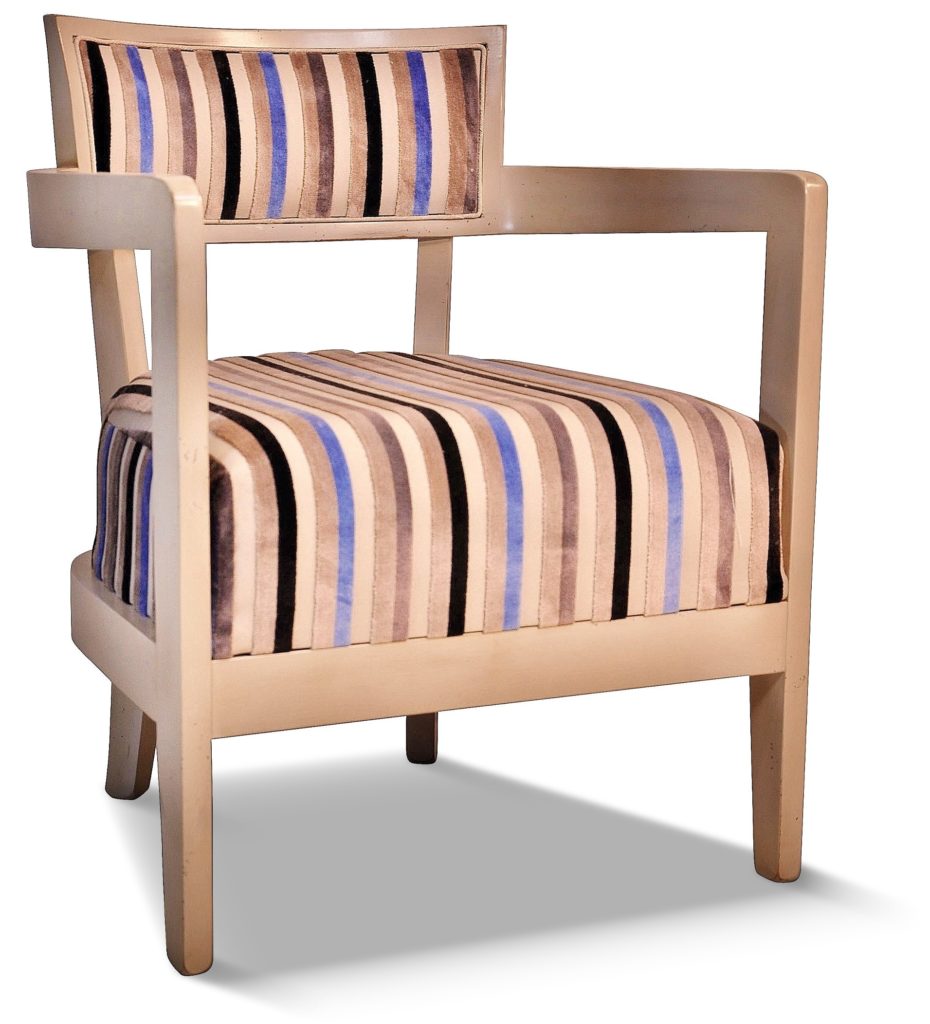 COLINE laque blanc excellence tissu client option dossier intérieur tapissé