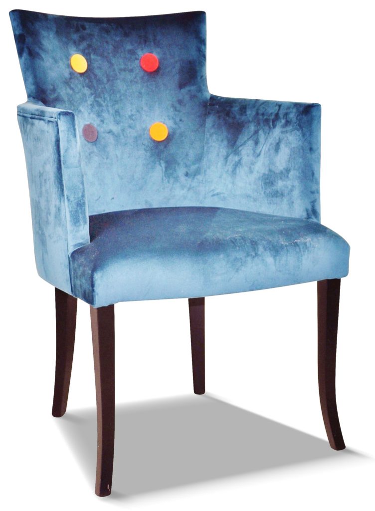 ARMAND pieds sabre laque noire unie mate tissu brunei 36 option boutonnage