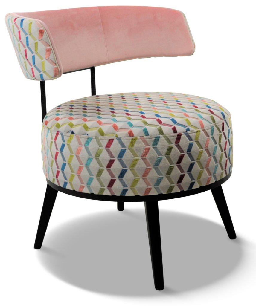 LOLA laque noire tissu splendide blanc et dossier intérieur brunei 30