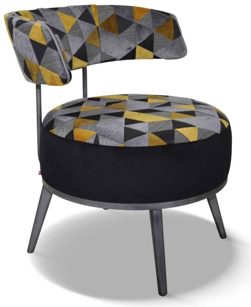 LOLA laque vieil argent tissu assise et dossier en idaho, devanture en brunei 01