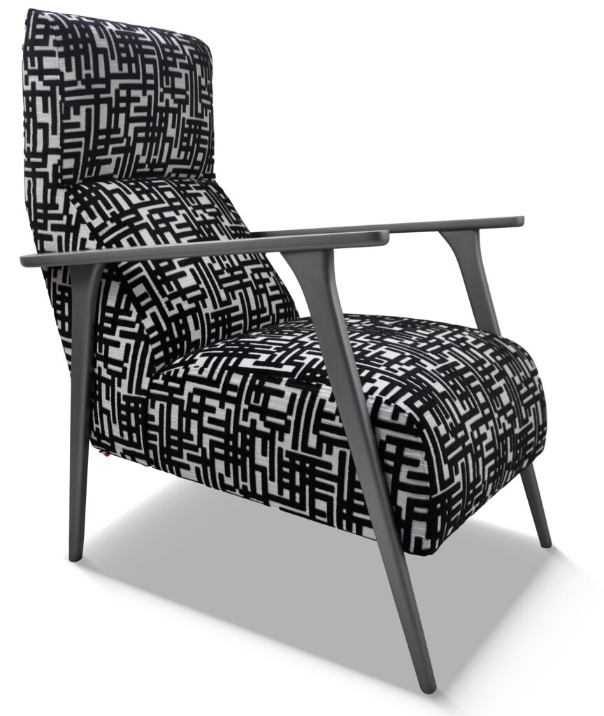 OLIVER laque gris tendance tissu nymphe