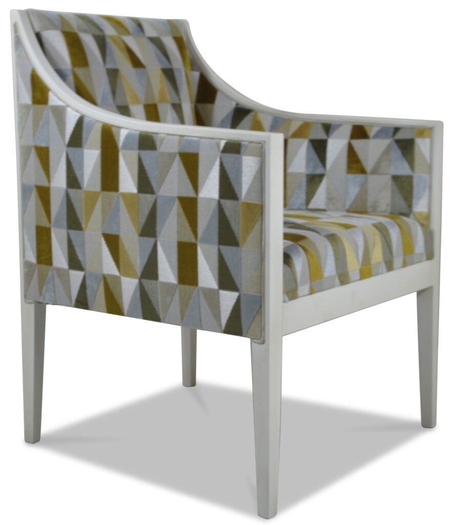 ETHAN laque blanc patiné tissu georgia