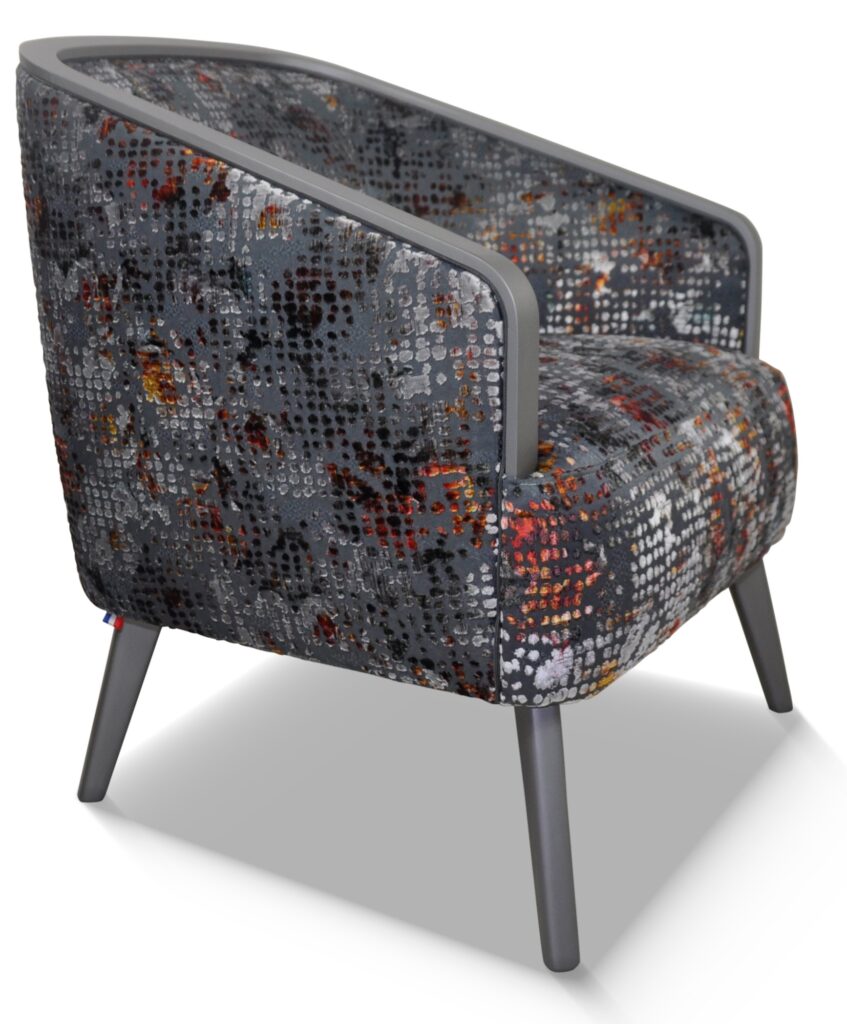 DOM laque métal tissu scintillant