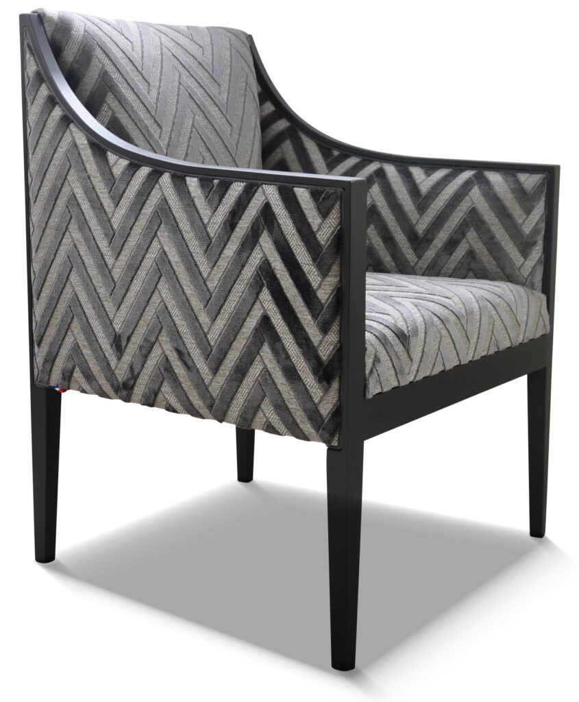 ETHAN laque anthracite tissu daria