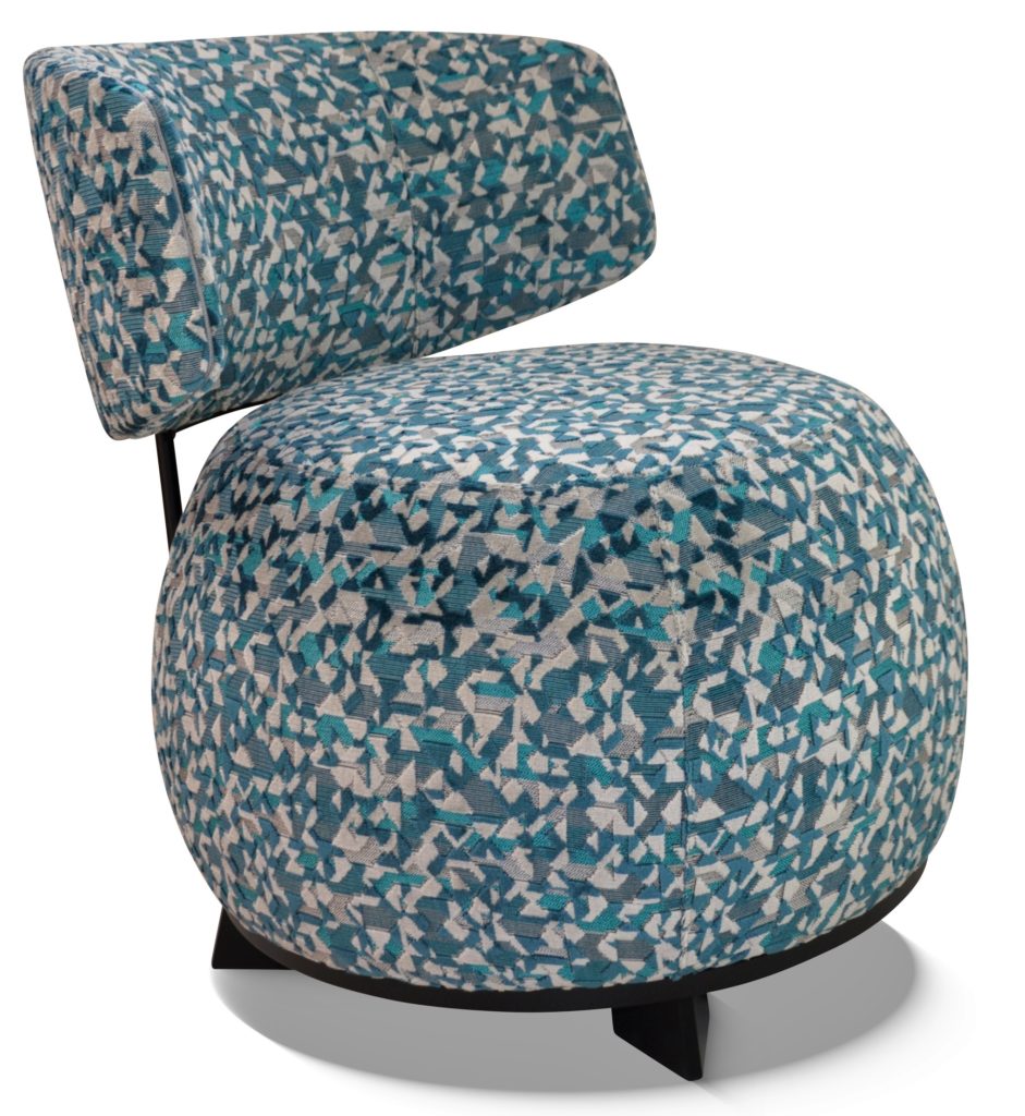 PABLO laque noire tissu californie