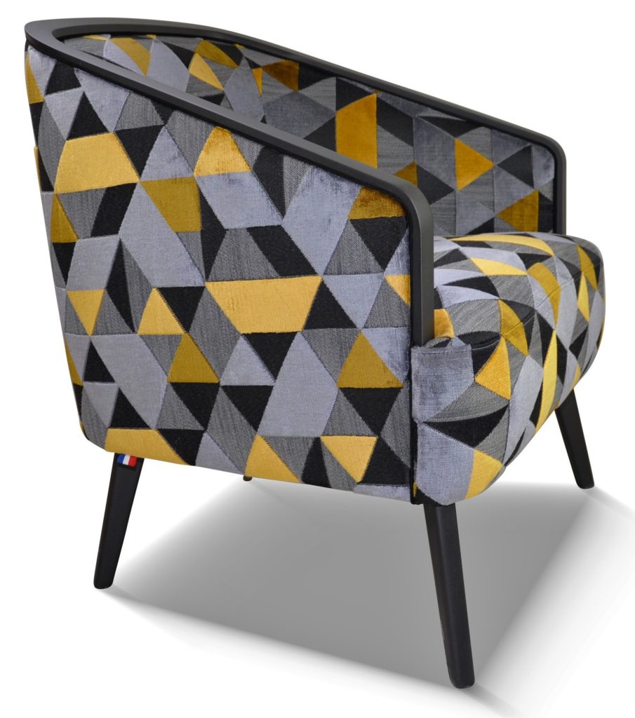 DOM laque indus noir tissu idaho