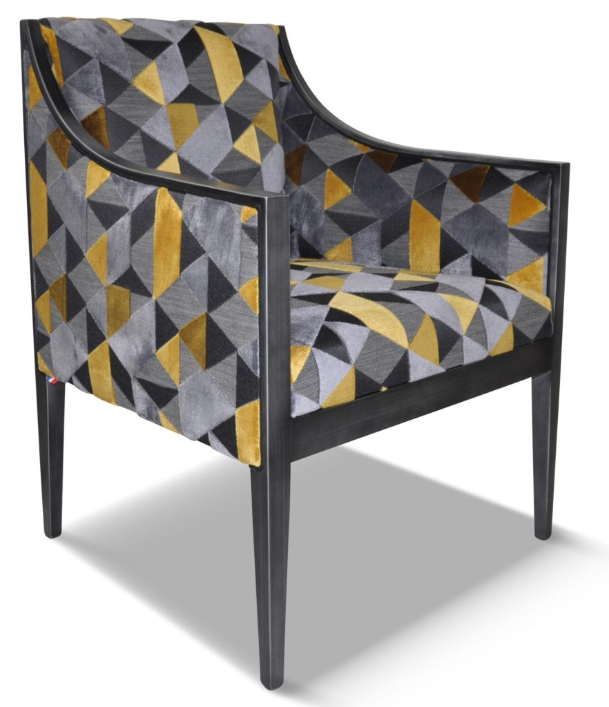 ETHAN laque vieil argent tissu idaho