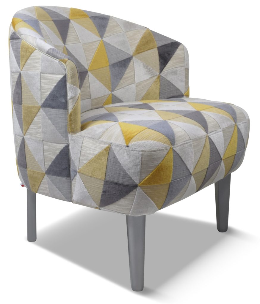 NICO laque alu tissu floride jaune