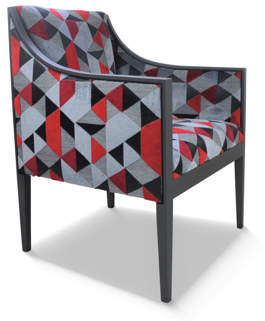 ETHAN laque anthracite indus tissu idaho rouge