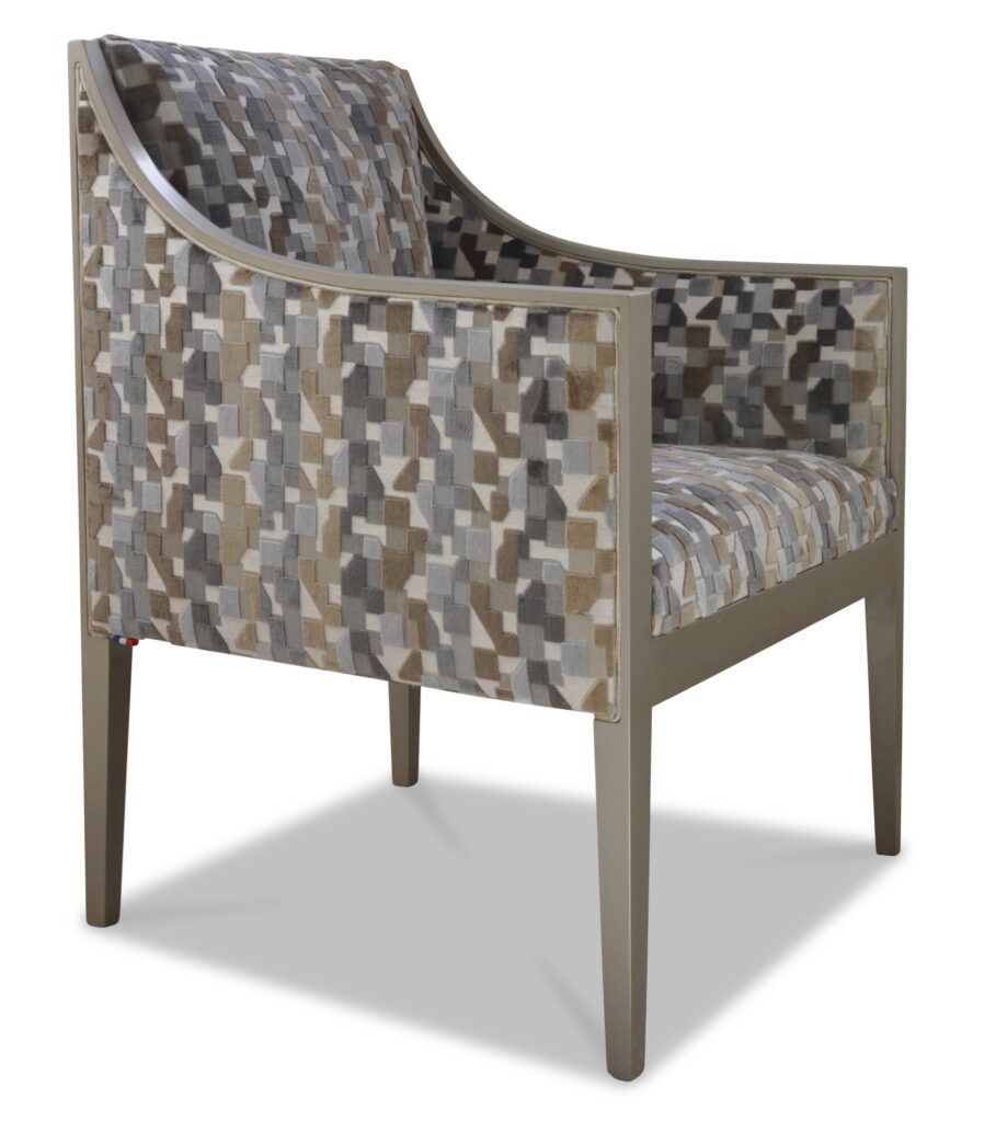 ETHAN laque etain tissu indiana clair