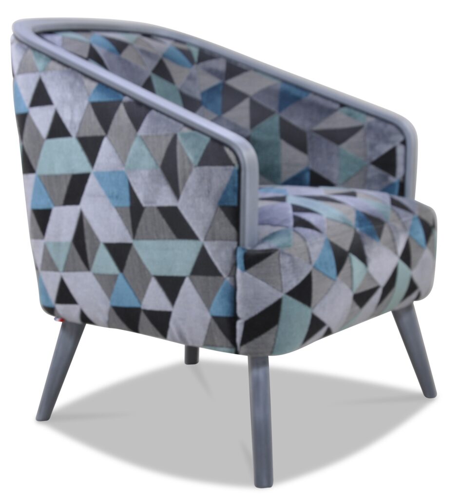 DOM laque vieil argent tissu arizona