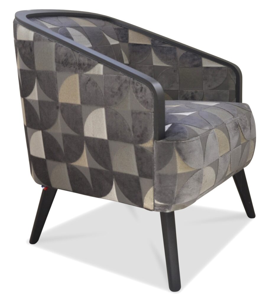 DOM laque anthracite indus tissu oregon