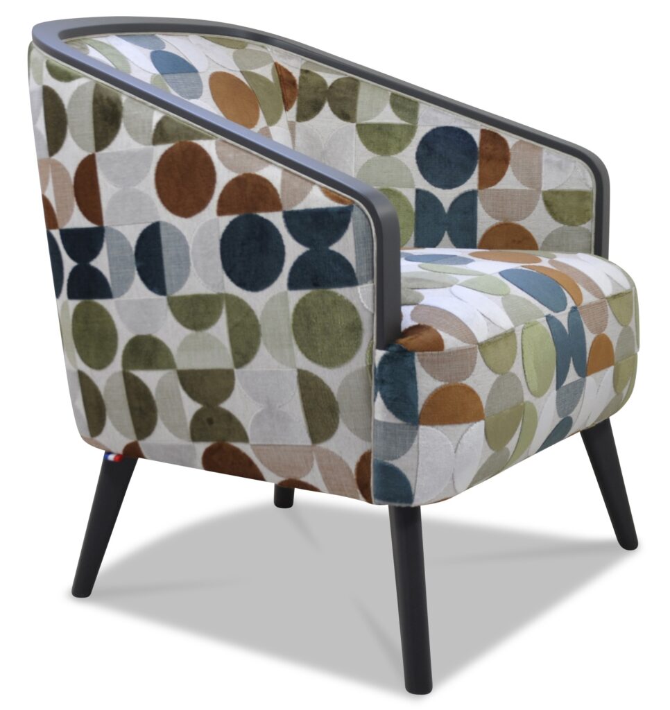 DOM laque taupe tissu orla