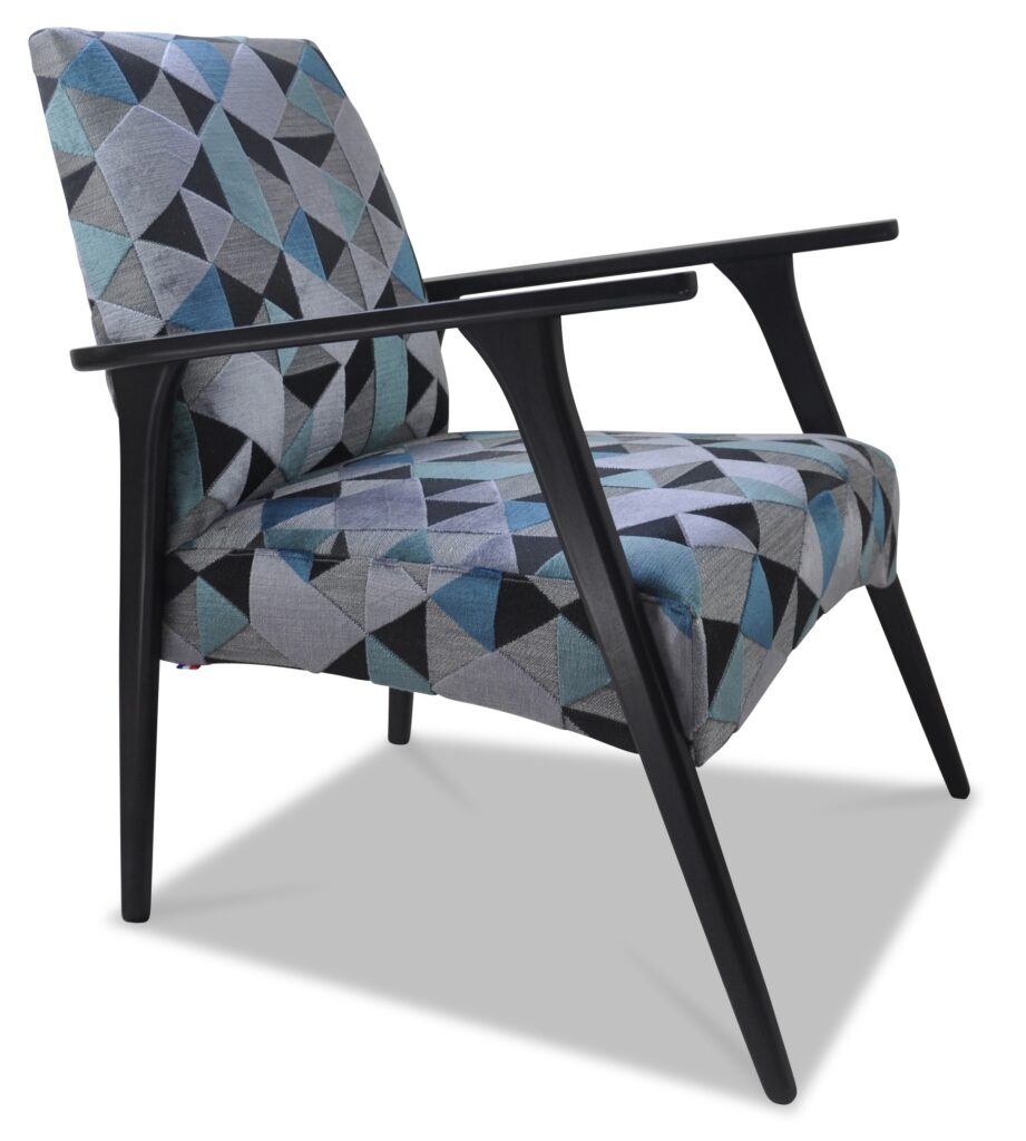 MARCEAU laque noire tissu arizona