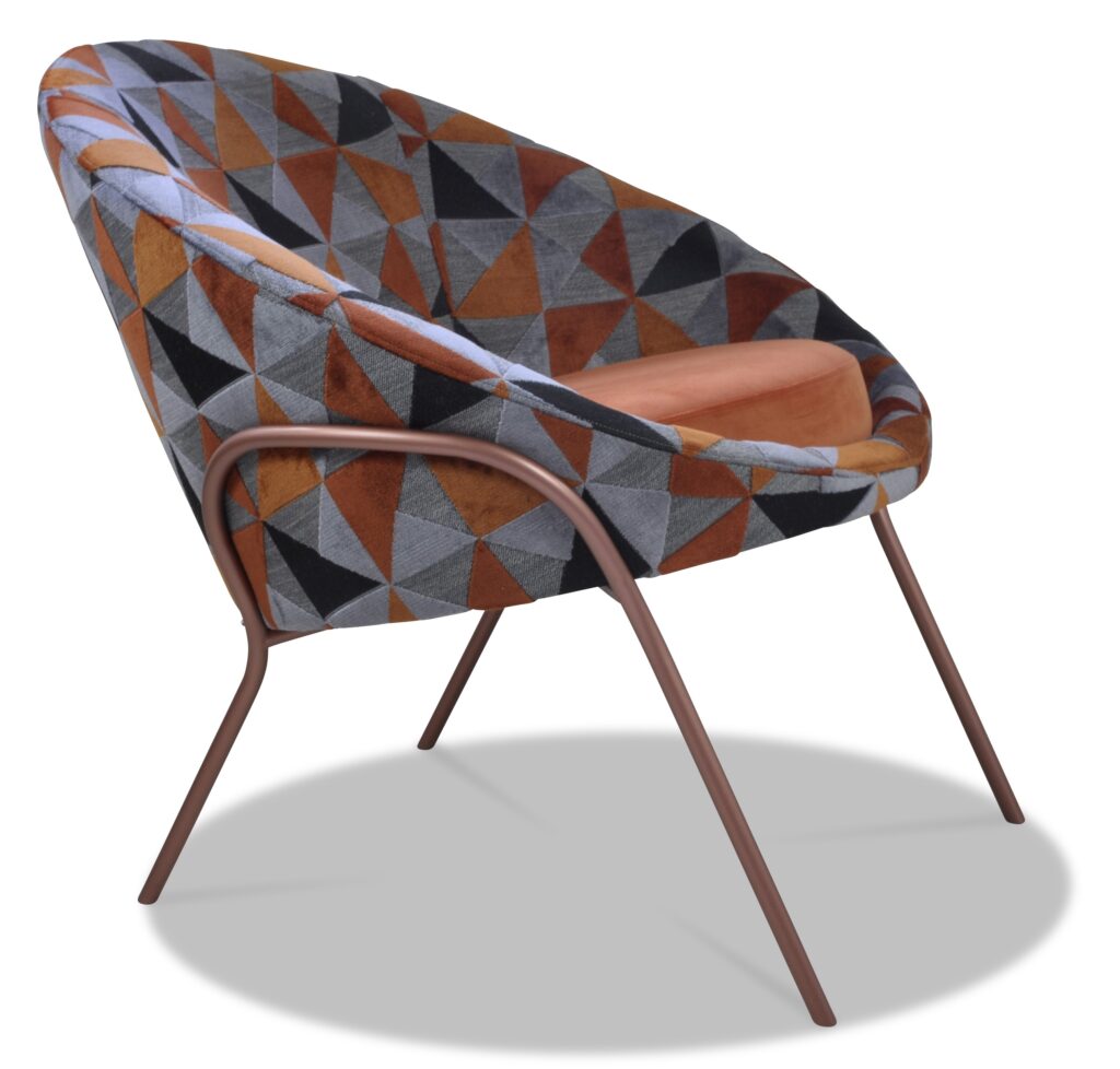 NEPTUNE laque cuivre tissus coque floride brique assise brunei 19