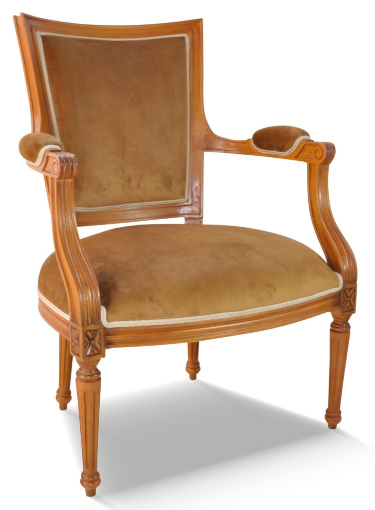 QUENTIN teinte CH patiné tissu brunei 17 passepoil contrasté