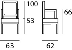 FAUTEUIL NOÉMIE Côtes
