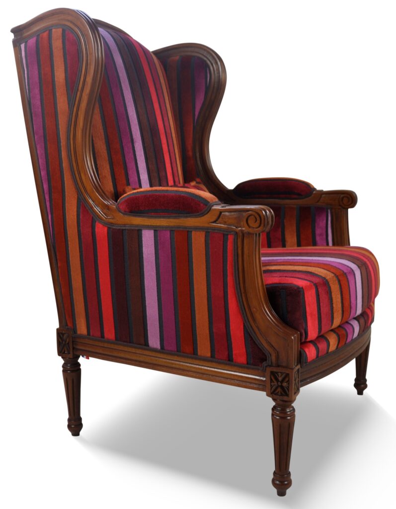 ALICE teinte CH patiné tissu berlet rayure