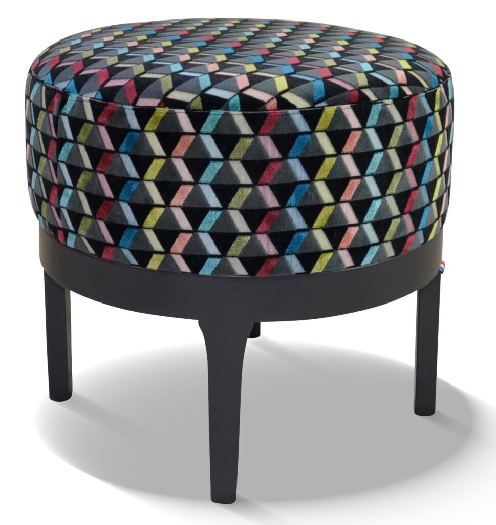 ADAM laque noire tissu Splendide Noir