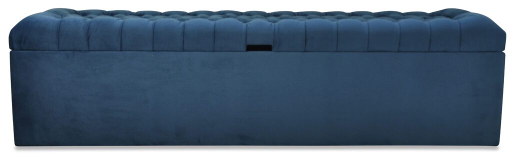 BANC COFFRE capitonné sur mesure