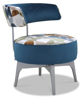 LÉO laque alu tissus devanture et dos avant brunei 40 dessus assise et dos arrière orla