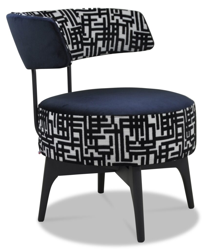 LÉO laque noire tissus tissu nymphe dos arrière brunei 1